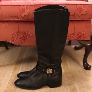 Tory Burch Tumbled Leather Elle Boots